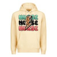 Nurse Leopard Lightning Bolt Premium Hoodie | Teevron