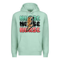 Seafoam nurse leopard lightning bolt Premium Hoodie - MaliasSmallBusiness