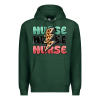 Sports Green nurse leopard lightning bolt Premium Hoodie - MaliasSmallBusiness