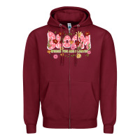 Burgundy bloom where you are planted Zipper Hoodie - JahusDesignShop