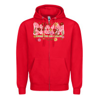 Red bloom where you are planted Zipper Hoodie - JahusDesignShop