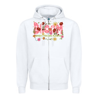 White bloom where you are planted Zipper Hoodie - JahusDesignShop