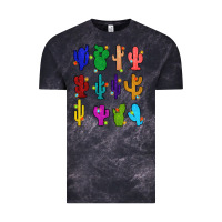 Cloud Black christmas glitter cactus Vintage Tee - Zillion Design Studio