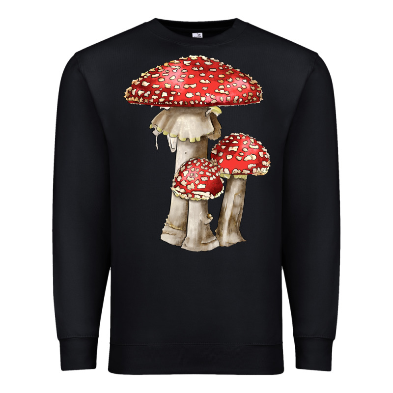 Autumn Mushroom Illustrations Premium Sweatshirt by LillyAllenDesigns | Teevron
