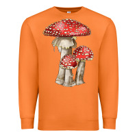 Carrot Autumn Mushroom Illustrations Premium Sweatshirt - LillyAllenDesigns