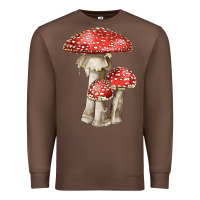 Chestnut Autumn Mushroom Illustrations Premium Sweatshirt - LillyAllenDesigns