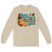 Mushroom my blood type is pumpkin spice Long Sleeve Tee - AdoDesignShop