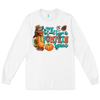 White my blood type is pumpkin spice Long Sleeve Tee - AdoDesignShop