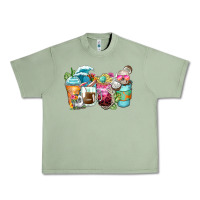 Oil Green skeleton summer coffee cups Urban Heavy Tee - Zillion Design Studio