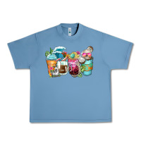 Pebble Blue skeleton summer coffee cups Urban Heavy Tee - Zillion Design Studio