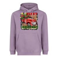 Lavender merry christmas with truck Heavyweight Hoodie - AdoDesignShop