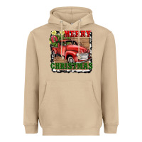 Mushroom merry christmas with truck Heavyweight Hoodie - AdoDesignShop