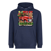 Navy merry christmas with truck Heavyweight Hoodie - AdoDesignShop