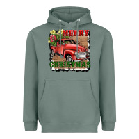 Sage merry christmas with truck Heavyweight Hoodie - AdoDesignShop