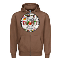 Chestnut christmas  santas favourite Zipper Hoodie - AdoDesignShop