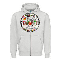 Christmas  Santas Favourite Zipper Hoodie | Teevron