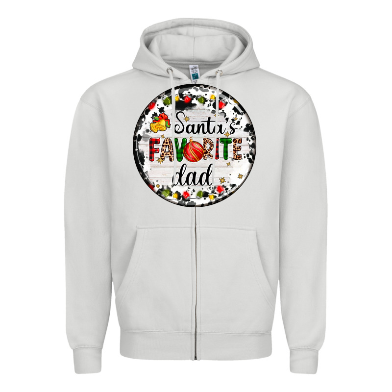 Christmas  Santas Favourite Zipper Hoodie by AdoDesignShop | Teevron