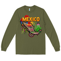 Army Green mexico map Long Sleeve Tee - CTS Tumbler Store