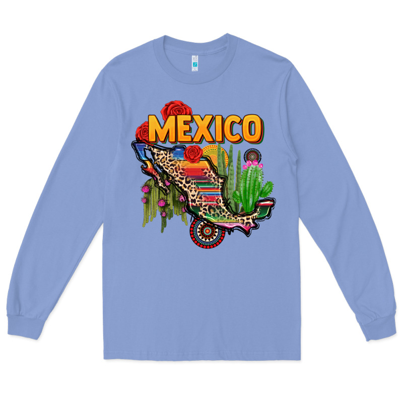Mexico Map Long Sleeve Tee by CTS Tumbler Store | Teevron