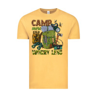 Vintage Mustard camp more worry less Vintage Tee - texasbilliewilder