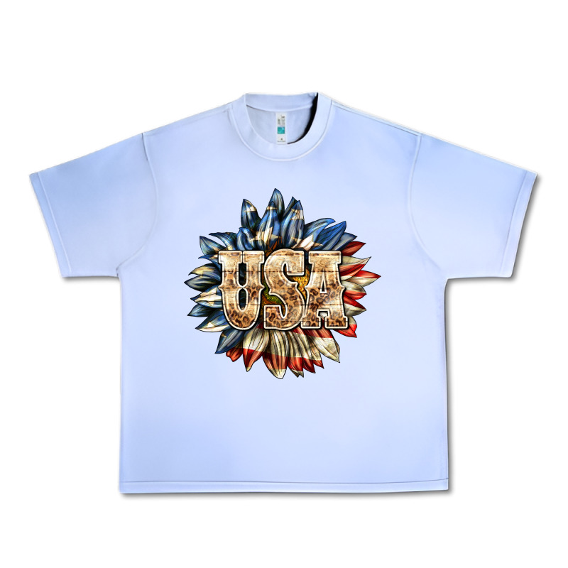 Usa Sunflower Billie Wilder Urban Heavy Tee by texasbilliewilder | Teevron