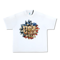 White usa sunflower billie wilder Urban Heavy Tee - texasbilliewilder
