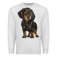 Oatmeal Heather dachshund Premium Sweatshirt - BarkalooDesign