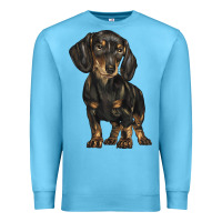 Ocean Blue dachshund Premium Sweatshirt - BarkalooDesign