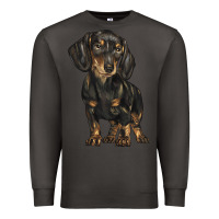 Smoke dachshund Premium Sweatshirt - BarkalooDesign