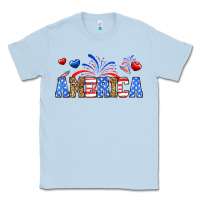 Dusty Blue Western America Classic Tee - Neo Western