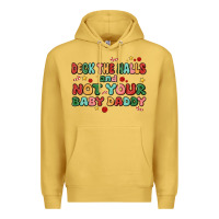 Antique Gold deck the halls and not your baby daddy Premium Hoodie - MaliasSmallBusiness