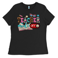 Black teacher mode off Ladies Tee - AdoDesignShop
