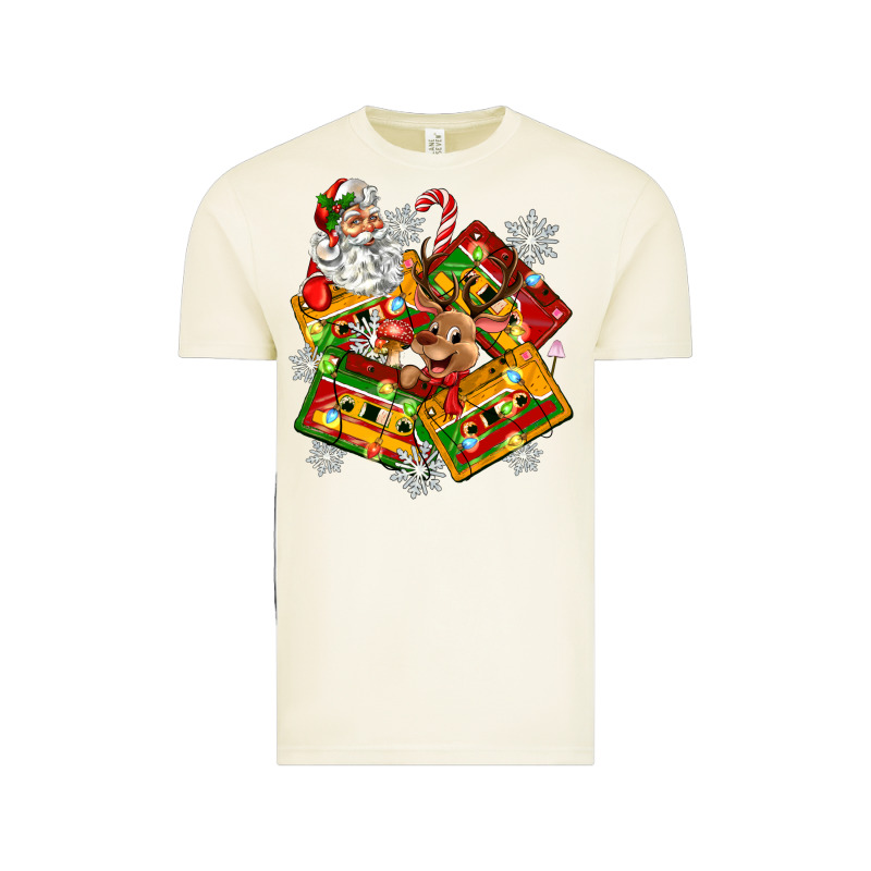 Christmas Cassette Tapes Vintage Tee by Zillion Design Studio | Teevron