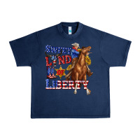 Navy western sweet land of liberty 4th july billie wilder Urban Heavy Tee - texasbilliewilder