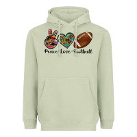 Matcha peace love football Heavyweight Hoodie - Artiststas