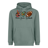 Sage peace love football Heavyweight Hoodie - Artiststas