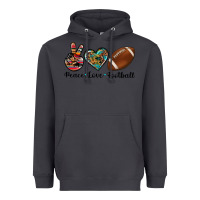 Smoke peace love football Heavyweight Hoodie - Artiststas