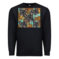Black french bulldog Premium Sweatshirt - BarkalooDesign