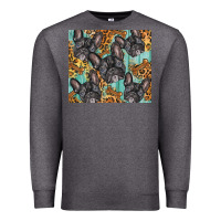 Charcoal Heather french bulldog Premium Sweatshirt - BarkalooDesign