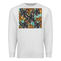 Oatmeal Heather french bulldog Premium Sweatshirt - BarkalooDesign