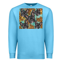 Ocean Blue french bulldog Premium Sweatshirt - BarkalooDesign