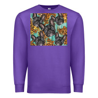 Purple french bulldog Premium Sweatshirt - BarkalooDesign
