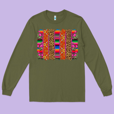 Mexico Brushstrokes Long Sleeve Tee Designed By Cts Tumbler Store