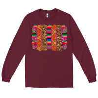 Burgundy mexico brushstrokes Long Sleeve Tee - CTS Tumbler Store