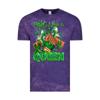 Cloud Purple green ribbon liver cancer afro girl sneakers Vintage Tee - RanaPortraitStore