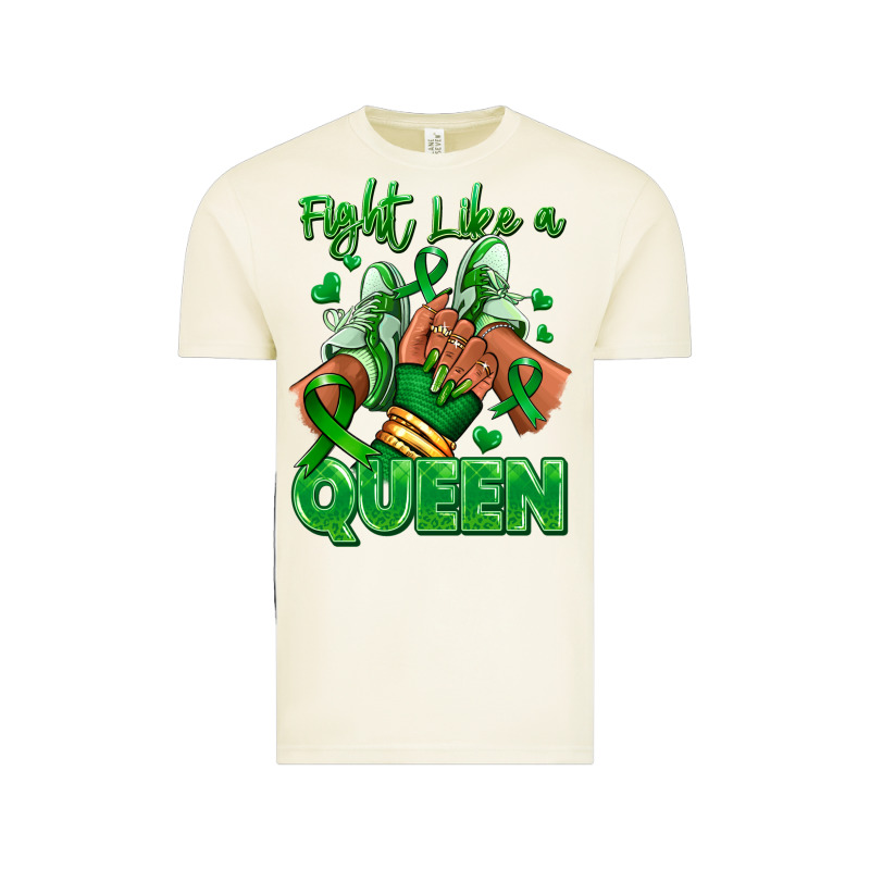 Green Ribbon Liver Cancer Afro Girl Sneakers Vintage Tee by RanaPortraitStore | Teevron