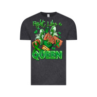 Vintage Black green ribbon liver cancer afro girl sneakers Vintage Tee - RanaPortraitStore