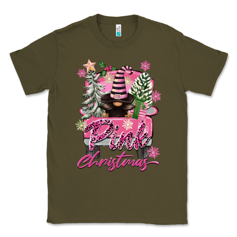 Pink Christmas Truck Gnome Classic Tee by FaDigitalArtStudio | Teevron