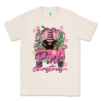 Natural Pink Christmas Truck Gnome Classic Tee - FaDigitalArtStudio