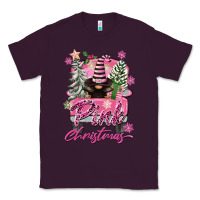 Plum Pink Christmas Truck Gnome Classic Tee - FaDigitalArtStudio